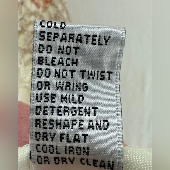 M. Nicole Vintage Floral Crochet Knit Boho Festival Fitted Maxi Skirt Sequin M - Picture 9 of 9